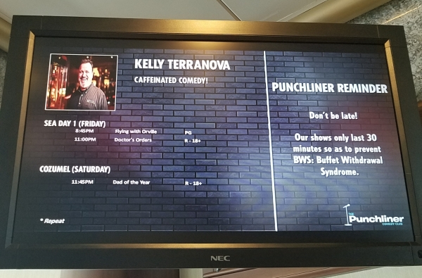 Cruise Ship Comedian Kelly Terranova&#039;s Marquee